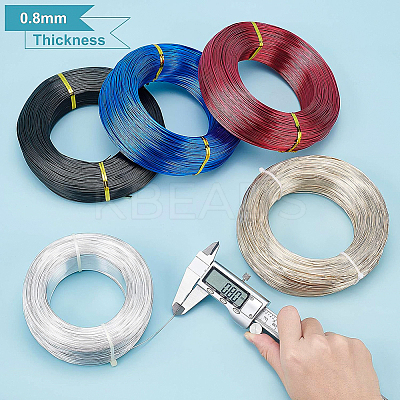 Round Anodized Aluminum Wire AW-BC0007-0.8mm-01-1