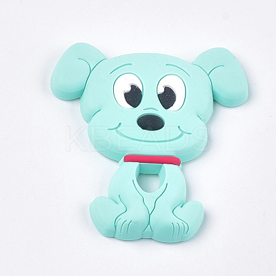 Food Grade Eco-Friendly Silicone Puppy Beads SIL-T052-07A-1