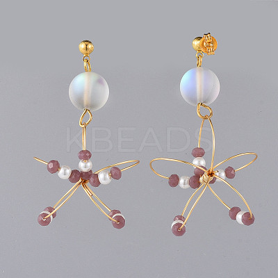 (Jewelry Parties Factory Sale)Dangle Stud Earrings EJEW-JE03694-03-1