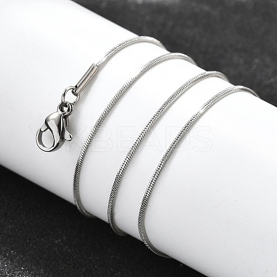 Tarnish Resistant 304 Stainless Steel Snake Chain Necklaces LS-STAS-M174-019P-1