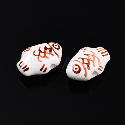 Handmade Porcelain Beads PORC-N009-07D-1