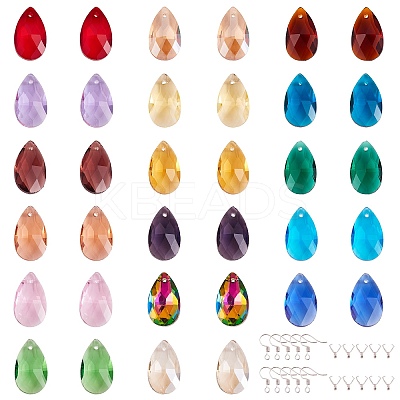 DIY Colorful Dangle Earring Making Kits DIY-SZ0003-46-1