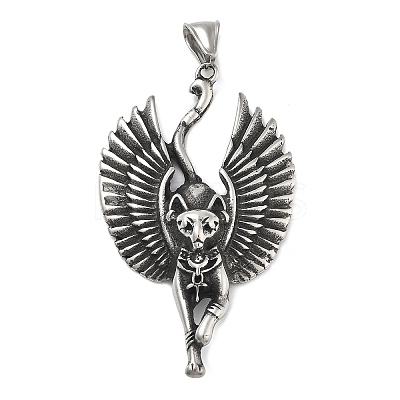 304 Stainless Steel Big Pendants X-STAS-V008-05AS-1