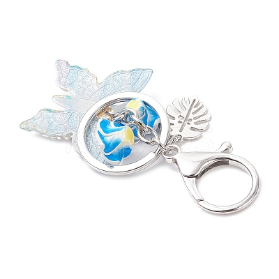 4Pcs Transparent Acrylic Pendant Decorations KEYC-JKC01408-1
