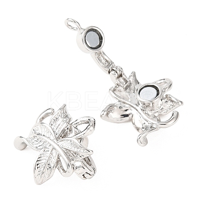 Brass Fold Over Magnetic Clasps KK-C2917-N-1