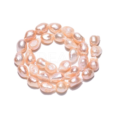 Natural Cultured Freshwater Pearl Beads Strands LS-PEAR-N014-08D-01-1
