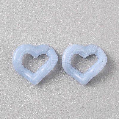 Two Tone Imitation Gemstone Acrylic Linking Rings FIND-WH0260-34H-1