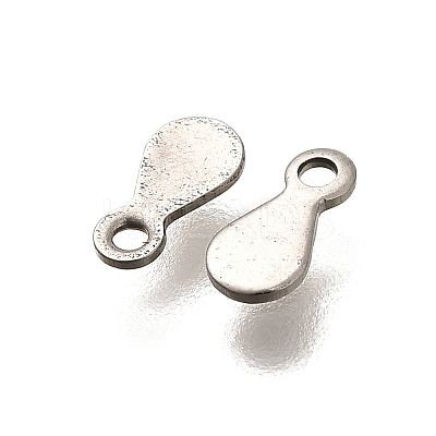 304 Stainless Steel Stamping Blank Tag Charms STAS-F311-04P-01-1