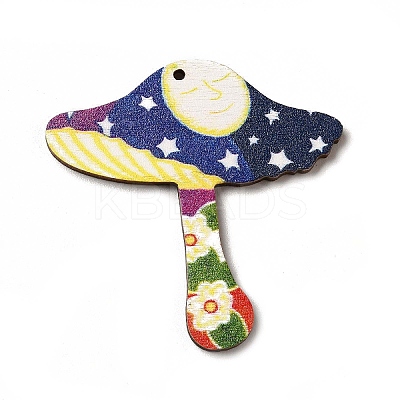 Printed Wooden Pendants WOOD-B007-01A-1