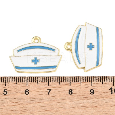 Medical Theme Alloy Enamel Pendants AL-CBA2919-03G-05A-1