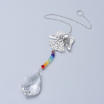 Crystals Chandelier Suncatchers Prisms Chakra Hanging Pendant AJEW-I040-09P-1