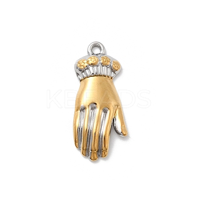 304 Stainless Steel Pendants STAS-A126-03I-GP-1