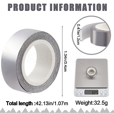 Self-Adhesive Aluminum Sheet for Tennis Racquets Weighted AJEW-WH0258-873A-1