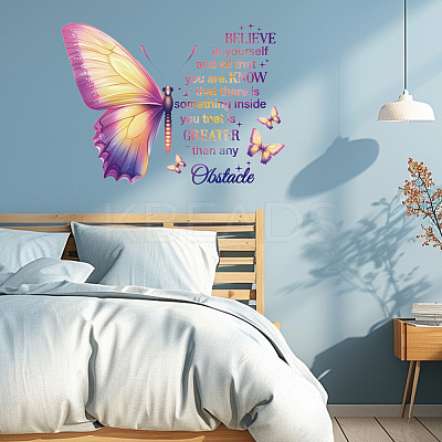 Translucent PVC Self Adhesive Wall Stickers STIC-WH0015-300-1