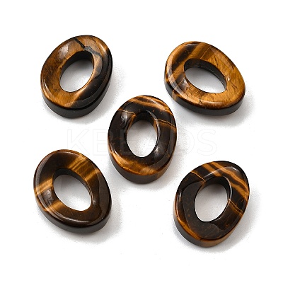 Natural Tiger Eye Pendants G-Z082-01B-1