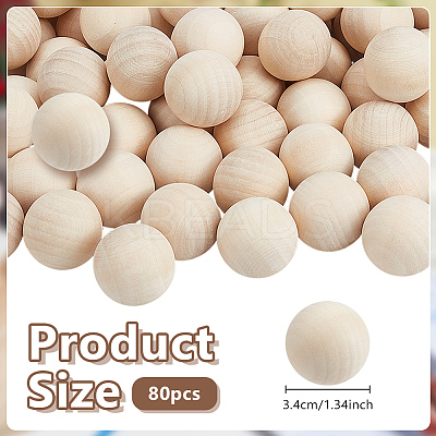 Wood Beads WOOD-OC0004-49B-1