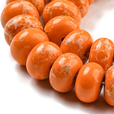 Synthetic Imperial Jasper Dyed Beads Strands G-D077-E01-01F-1