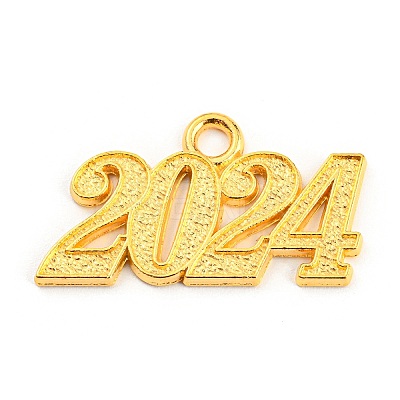 Alloy Numbers Pendants PALLOY-D028-01G-1