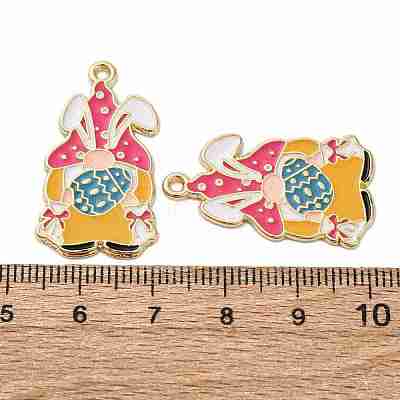 Alloy Enamel Pendants ENAM-V002-02-G-1