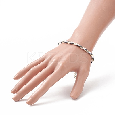 Handmade Glass Seed Beaded Bracelet for Women BJEW-MZ00024-1