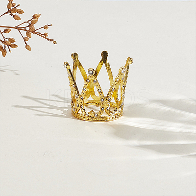 30Pcs Crown Alloy Rhinestone for Birthday Cake Decoration FIND-GO0004-22-1