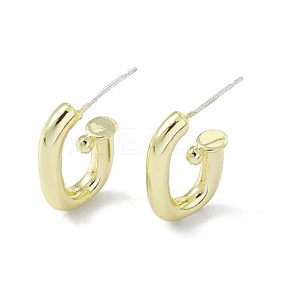 Rack Plating Alloy Stud Earring Findings LS-FIND-I030-15LG-1