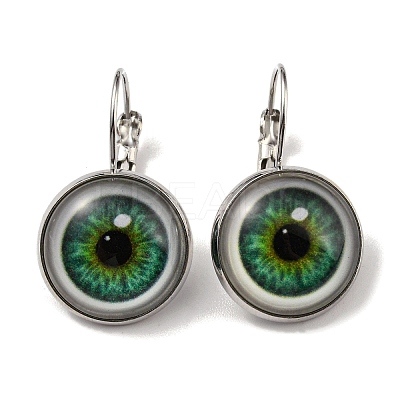 Eye Glass Leverback Earrings with Brass Earring Pins EJEW-Q798-01E-1