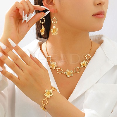 Zinc Alloy Bracelets & Earrings & Necklaces WG5D022-02-1