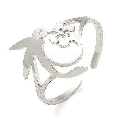 304 Stainless Steel Open Rings LS-RJEW-S237-01P-1