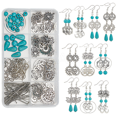 DIY Chakra Dangle Earring Making Kits DIY-SC0019-72-1