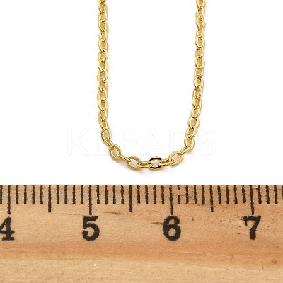 Brass Cable Chain Necklaces for Women NJEW-D302-48G-1