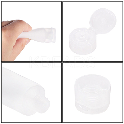 20ml Matte PE Plastic Refillable Flip Top Cap Bottles X1-MRMJ-WH0024-01A-1