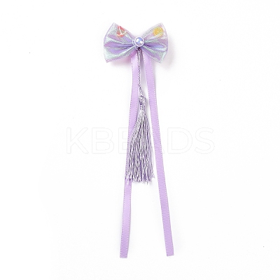 Bowknot Long Ribbon Alligator Hair Clip LS-PHAR-D013-03E-1