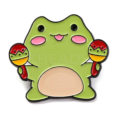 Cartoon Frog Enamel Pins JEWB-S033-02B-1