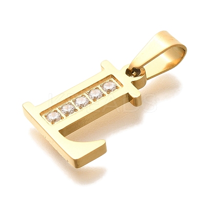 Ion Plating(IP) 304 Stainless Steel Rhinestone Pendants STAS-U035-01G-L-1