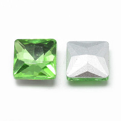 Pointed Back Glass Rhinestone Cabochons RGLA-T027-8x8mm-19-1