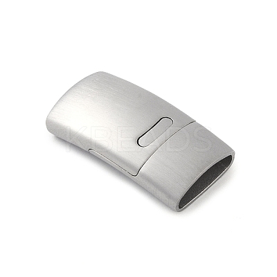 Tarnish Resistant 316 Stainless Steel Magnetic Clasps with Glue-in Ends STAS-Q211-45-01-1