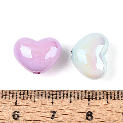 Luminous UV Plating Opaque Acrylic Beads OACR-N154-02A-01-1