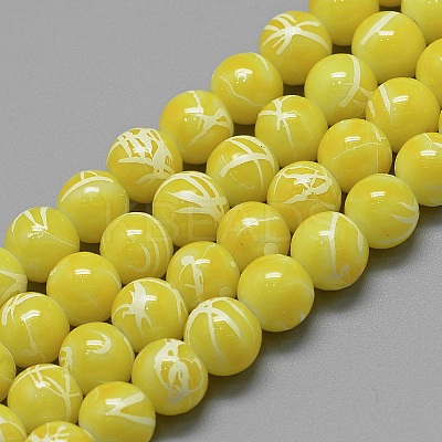 Drawbench Glass Beads Strands DGLA-S115-4mm-L06-1