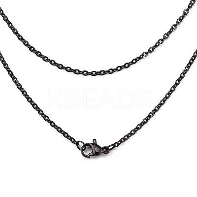 304 Stainless Steel Cable Chain Necklaces STAS-L164C-01B-1