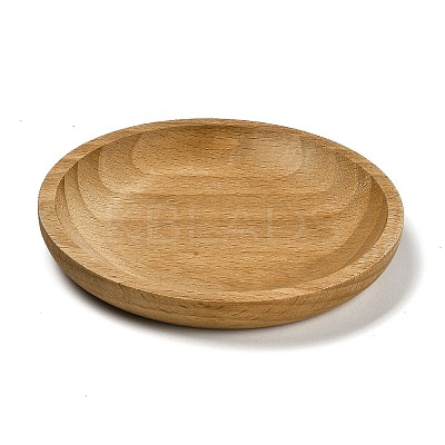 Wood Jewelry Plate Storage Tray WOOD-K010-02-1