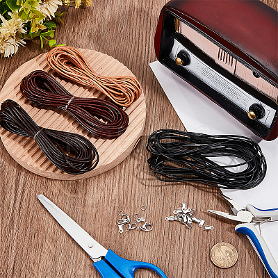 DIY Braided Cord Bracelet Necklace Making Kit DIY-WH0504-09-1