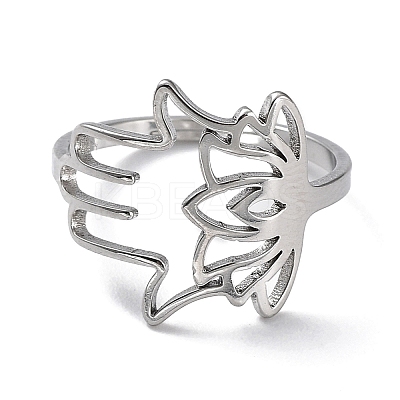 Non-Tarnish 304 Stainless Steel Adjustable Rings RJEW-B047-07P-1