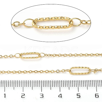 304 Stainless Steel Oval & Cable Chains CHS-C015-04B-G-1