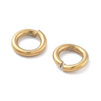 Ion Plating(IP) 304 Stainless Steel Open Jump Rings X-STAS-M081-02G-03-1