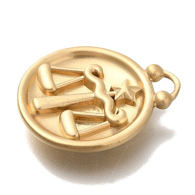 PVD Vacuum Plating 304 Stainless Steel Pendants STAS-S148-30G-07-1