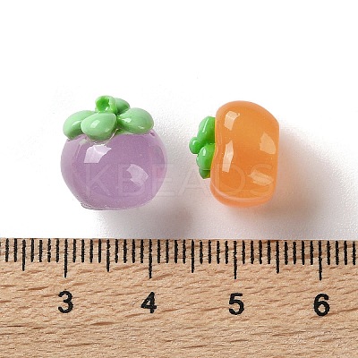 Luminous Transparent Resin Cabochons RESI-K043-27-1