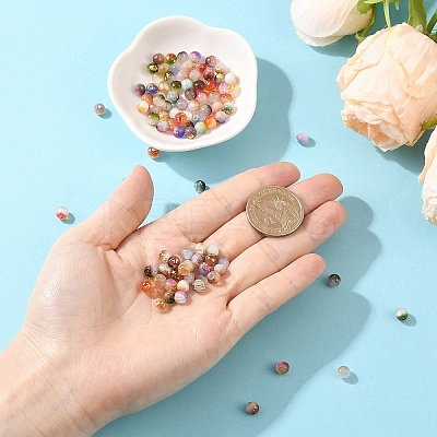 94Pcs Cat Eye Beads CE-YW0001-03G-1