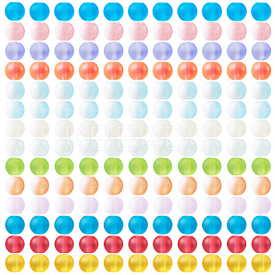 280Pcs 14 Colors Transparent Glass Beads Strands GLAA-TA0012-34-1