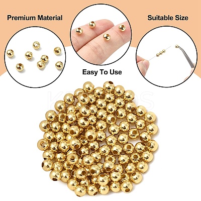 50Pcs Hollow Round 304 Stainless Steel Beads STAS-YW0002-95A-1